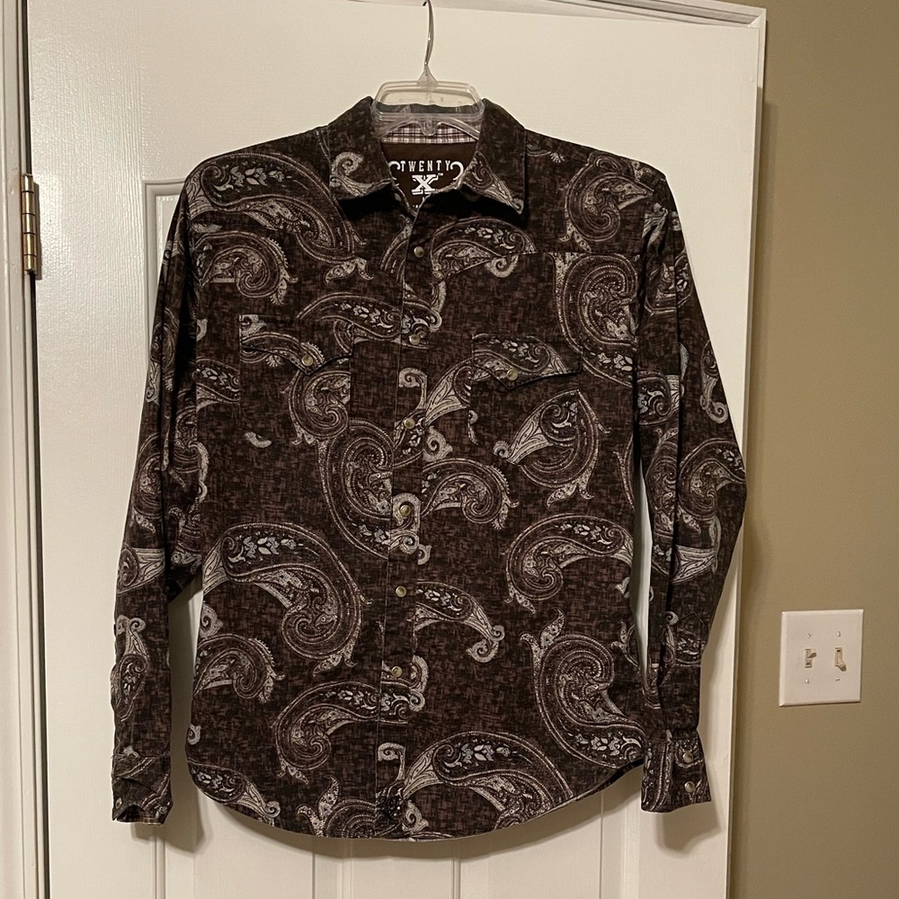 Men’s Twisted X Pearl Snap Shirt - Size L